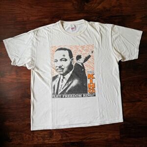 90s Vintage Martin‎ Luther King Jr. MLK "Let Freedom Ring" T-Shirt 2XL